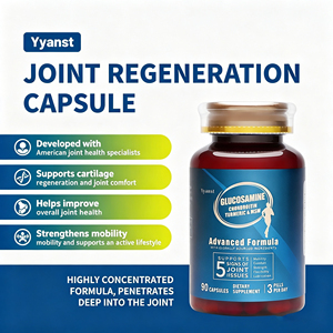 Capsules de glucosamine, chondroïtine, curcuma et MSM, formule avancée, complément alimentaire à base de plantes, 90 capsules - Product Image 4