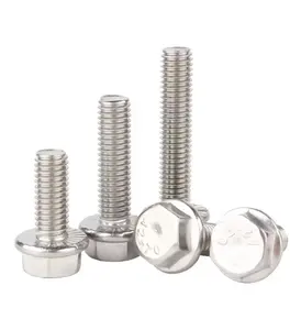 High Quality Custom Material Stainless Steel Factory Bauts Direct Variety Types Finishes Available Flange Bolts