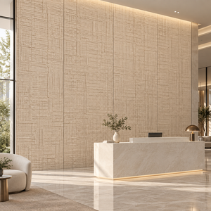 Revêtement mural flexible <span class=keywords><strong>en</strong></span> <span class=keywords><strong>bois</strong></span> de hêtre MCM pour murs courbes et colonnes décoratives dans les hôtels et les magasins de détail - Product Image 4