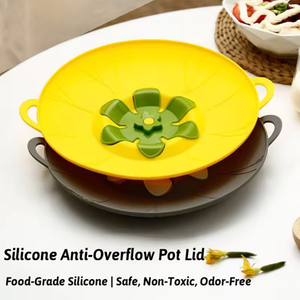 Kitchen Tool Detachable Easy to Clean Silicone Pot Lid Boiling Protective Cover Spill Stopper Lid <b>Microwave</b> Splashing Cover - Product Image 4