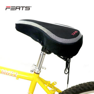 FERTS Fat Shape 265x240mm Polyester + <span class=keywords><strong>GEL</strong></span> avec des points antidérapants <span class=keywords><strong>sur</strong></span> le dos et des bandes bouclées pour l'ajustement de la housse de <span class=keywords><strong>selle</strong></span> coussin de siège - Product Image 6