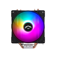 Refroidisseur de qualité serveur QiuzAim pour processeurs E5 plates-formes LGA 2011/X79/X99 et AMD 4 caloducs en cuivre avec ventilateur RVB 120mm
