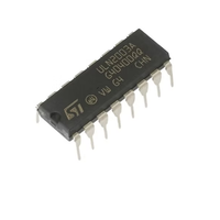 ULN2003 IC Array Transistor Tegangan Tinggi Arus Tinggi, Sirkuit Terpadu Penggerak yang Andal untuk Relay LED Motor Stepper