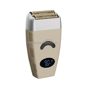 핫 세일 남자의 <span class=keywords><strong>2</strong></span>-in-1 전기 면도기 트리머 새로운 디자인 LED 디스플레이 트윈 블레이드 얼굴 면도 방수 크림 충전 키트 - Product Image 1