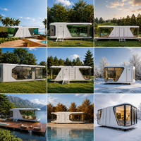 Mini-maison capsule préfabriquée intégrée pour hôtel - Design moderne pour immeuble de bureaux, appartement, villa, usage extérieur et parcs