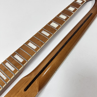 Manche de guitare électrique TL en érable torréfié brillant à 22 frettes avec incrustation en bloc et nut en os de 42 mm
