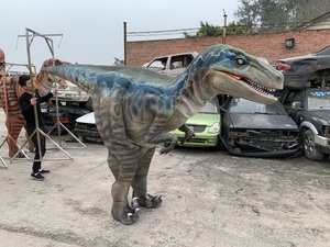 <span class=keywords><strong>Disfraz</strong></span> de Dinosaurio Raptor Realista Hecho a Mano para Adultos, con Patas Ocultas, para Eventos y Fiestas - Product Image 4