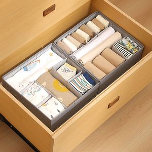 Nueva Caja Organizadora de Ropa Interior Ajustable para Guardar Ropa Interior y Calcetines, Perfecta para Uso en el Hogar en Armarios y Cajones con 7 Compartimentos - Product Image 3
