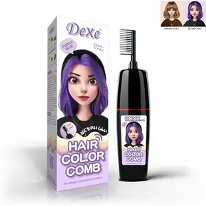 Herbal Hair Dye Dexe Magic Black Herbal Formula Ammonia Free Hair Color Dye Magic Comb With Foams Natural Hair Color Dye