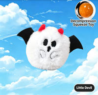 Peluche gaufrée la plus vendue avec motif de dessin animé pour Noël et Halloween - Balle anti-stress durable et écologique
