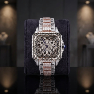 นาฬิกาข้อมือทรงเหลี่ยมหรูหรา สีเงิน หน้าปัดสีม่วง ขอบเพชร ระบบอนาล็อก ควอตซ์ Citizen สำหรับทุกเพศ กันน้ำ 3BAR ขนาด 46 มม. ใช้งานได้ยาวนาน - Product Image 2