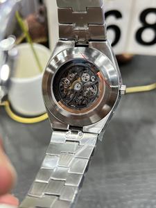 Reloj de Lujo para Hombre, Estilo Clásico con Fase Lunar, Correa de Acero Inoxidable y Movimiento Mecánico Automático, Superventas - Product Image 3