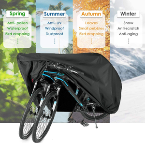 Housse de vélo imperméable Woqi, <span class=keywords><strong>protection</strong></span> UV extérieure, housse de vélo électrique, housse de moto noire - Product Image 2