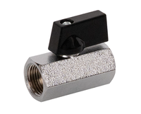 Mini vanne à boisseau sphérique en laiton à double interface innovante pour le contrôle des fluides dans des espaces restreints