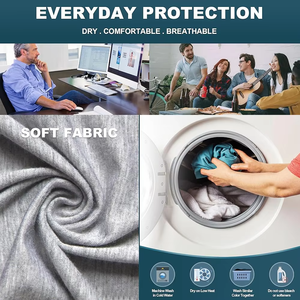 Pantalon d'incontinence réutilisable en coton pour hommes 300 ML Volume d'urine absorbant Boxer Slip Design pour l'incontinence masculine - Product Image 5