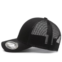 Gorras de Béisbol Personalizadas con Logotipo, 6 Paneles, Estructuradas, de Algodón, Deportivas, Clásicas, Ajustables, con Malla Trasera, Estilo Trucker