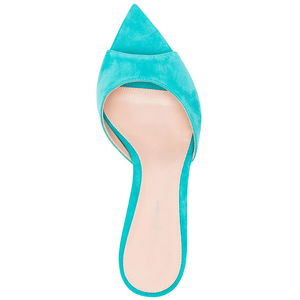 Scarpe sandali da donna con tacco basso con Logo Sexy personalizzato blu Sexy contrattato estivo - Product Image 3