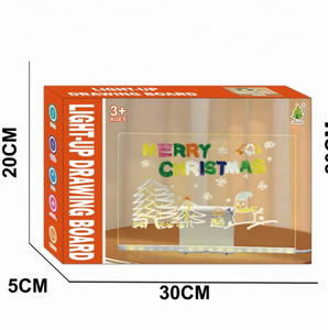 Acrilico luce LED di disegno quotidiano trasparente a secco USB Glow cancer writer <span class=keywords><strong>Board</strong></span> per bambini luce magica disegno giocattoli con penna - Product Image 6