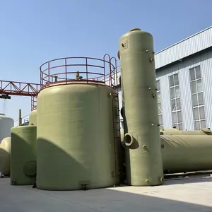Hot Sale FRP Vertical Storage Tank with Flat Bottom