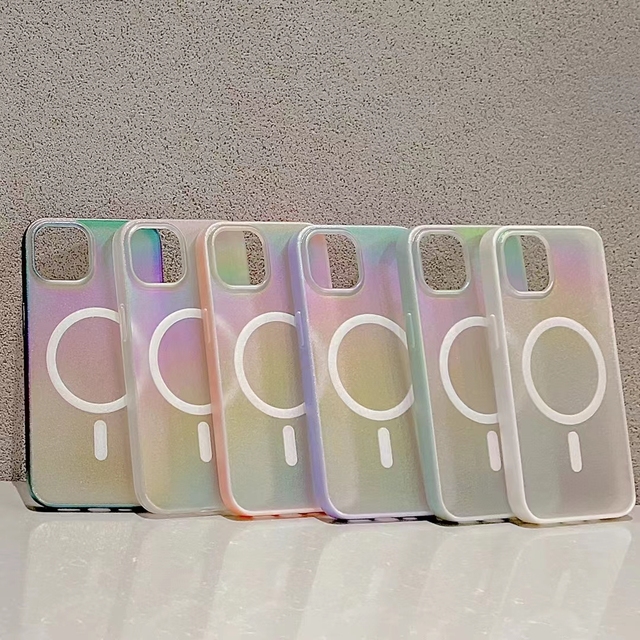 Fashion Frosted Transparent for Magnetic Charging Woman Phone Cover Mobile Phone Case Accessories 2024 for Iphone 14 13 11 12