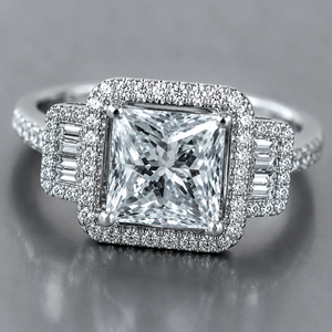 Anello di Lusso con Gemma Quadrata per Donne, Elegante Gioiello da Dito alla Moda - Product Image 5