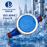 High-quality Water Meter Featuring a Copper Cover and Copper Nut Is a Rotary Threaded Mechanical Cold Water Meter