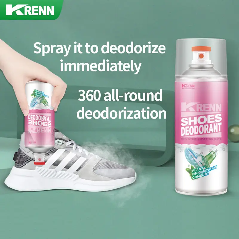Vente en gros d'usine de spray pour chaussures avec logo personnalisé désodorisant éliminateur d'odeurs désodorisant pour chaussures