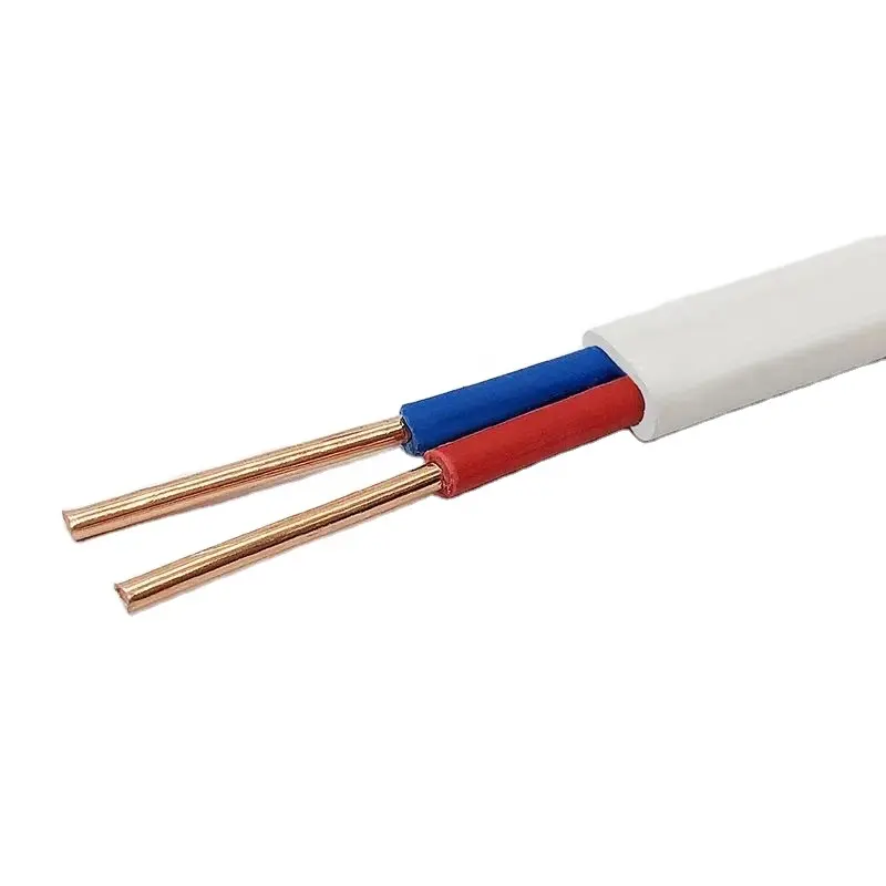 銅固体導体フラットケーブル2.5mm2 3コアツインおよびアース電気ケーブル銅フラットワイヤーPVCハウス配線