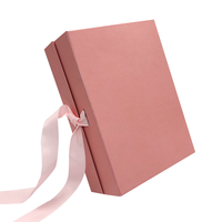 Maßgefertigte Rosa Faltbare Schuh-Geschenkbox Umweltfreundliche Kartonverpackung mit Logo Magnetverschluss und Tragbarem Design