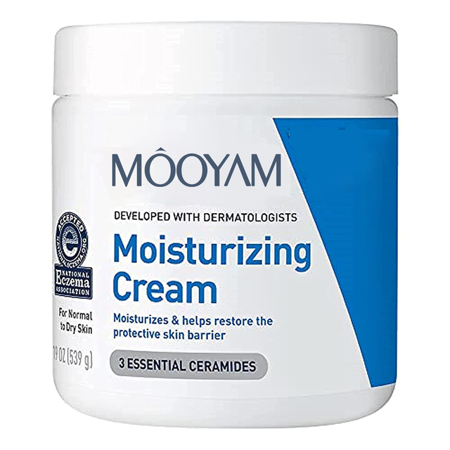 Private Label Moisturizing Cream,Body and Face Moisturizer for Dry Skin, Body Cream with Hyaluronic Acid and Ceramide