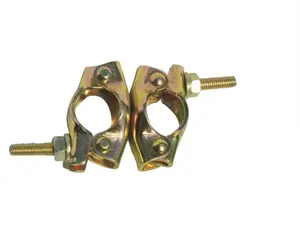 Steel Building Material Pressed Scaffolding Clamp Fastener British Type BS Type Fixed Double Clamp