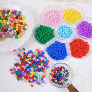 PVC simulated <b>chocolate</b> beans DIY craft food toys, light clay accessories, miniature food candy beans, M&M's. - Product Image 2
