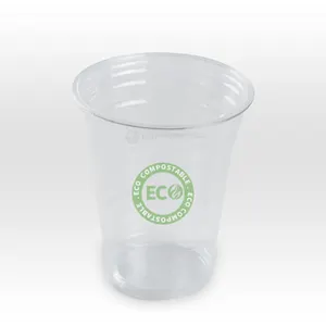 16oz Disposable Clear Customized Printed Plastic Cup Bubble Tea Pet Pp Pla Cup For Milk Tea Juice