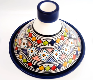 <span class=keywords><strong>Tajine</strong></span> Marocain Artisanal en Céramique Émaillée pour Cuisine et Décoration Plats & Assiettes - Product Image 3