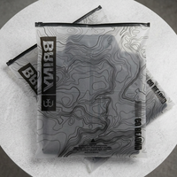 Grand sac zippé en LDPE recyclable avec logo personnalisé pour le lavage et le rangement des vêtements, des t-shirts et des maillots de bain