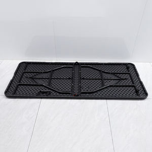 Table en grain de bois noir Pliante Table pliante de 6 pieds Table de restaurant pliante - Product Image 2