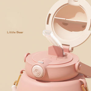 Jolies filles garçons 860ml grande capacité à boire des tomates de agua gourdes tasse portable sans bpa école enfants bouteilles d'eau en plastique - Product Image 2