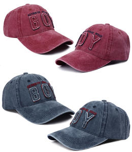 Casquette vintage brodée avec la inscription « BOY », casquette de baseball en coton délavé, casquette de mode urbaine réglable pour hommes et femmes - Product Image 2