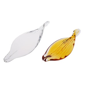 Hot Bán Vàng Rim Sang Trọng Rõ Ràng <span class=keywords><strong>Glass</strong></span> Lá Bóng Râm Cho Đèn Chùm <span class=keywords><strong>Handmade</strong></span> Ép Thủy Tinh Lá Hình Miếng Cho Chiếu Sáng - Product Image 5