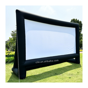 Suministro directo de fábrica Pantalla inflable de 24 pies Proyector de pantalla de película de TV grande Plegable portátil - Product Image 1