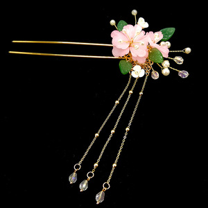 Chinese Style Vintage Handmade Flower Decoration Wholesale <strong>Bridal</strong> Japanese Antique Wedding <strong>Hair</strong> Accessories Bun Stick <strong>Hair</strong> <strong>Pins</strong> - Product Image 2