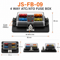 Boîte à fusibles à 4 voies avec indicateur LED pour fusible dévidé