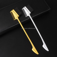 Brosse et peigne à cheveux pour le bord des cheveux, poils doux, contrôle des contours des cheveux, fixateur de contours pour les cheveux de bébé, accessoires de coiffure pour femmes