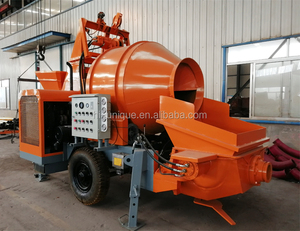 Tragbarer Diesel zement mischer, Beton pumpe, Betonmischer und Pumpen kombination - Product Image 2