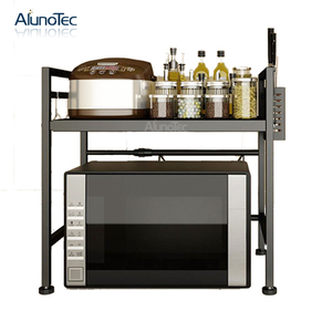 Ajustable en casa de alta calidad de pie tipo <span class=keywords><strong>horno</strong></span> de <span class=keywords><strong>microondas</strong></span> <span class=keywords><strong>estante</strong></span> de cocina de Metal Rack de almacenamiento - Product Image 4