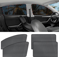 Pare-soleil magnétique pour fenêtres de voiture, couvre-fenêtres en maille pour le camping, rideaux de protection UV pour pare-soleil avant et arrière, personnalisation