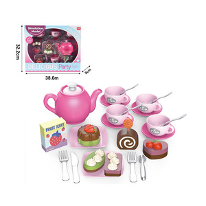 Juego de té para niños, simulación de pastel, <span class=keywords><strong>galletas</strong></span>, postre, juguete, fiesta de <span class=keywords><strong>princesa</strong></span>, juguetes de cocina, juego de simulación para niñas - Product Image 1