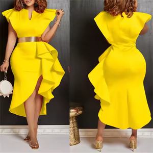 Vestidos Casuales de Fiesta con Volantes y Cinturón Estilo Bohemio 2025 para Mujer, Diseño Elegante con Parches, Cintura Elástica, Verano Invierno - Product Image 6