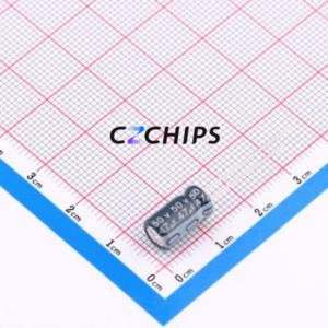ตัวเก็บประจุอิเล็กโทรไลต์อะลูมิเนียมแบบ Through-Hole รุ่น ECR1HBK470MLL063011 ขนาด D6.3xL11.5 มม. 47uF 20% 50V ขา 2.5 มม. - Product Image 1
