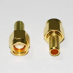 SMA-J-1.5 Male Connector Gold With Crimp GPS Antenna Connector